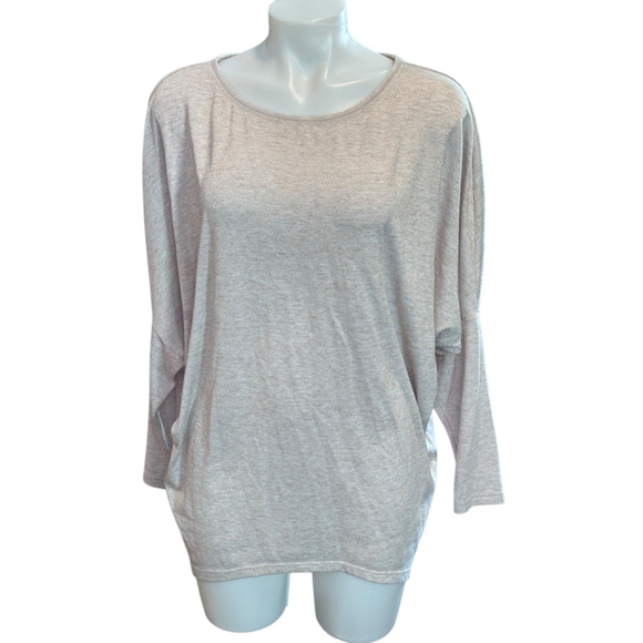 White House Black Market Tops - Women's White House Black Market Beige Dolman Sleeve Top M euc